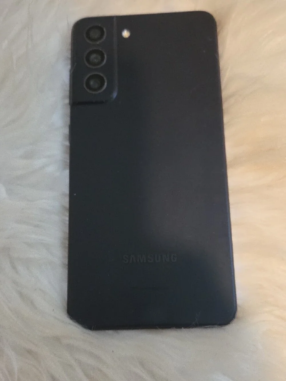 Samsung Black Front-Facing Smartphone with Gloss Display